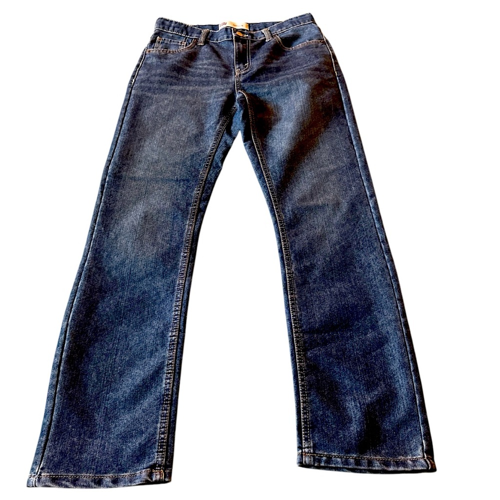 Levis 511 Jeans Boys 29x31 18 Blue Straight Medium Wash Stretch Denim